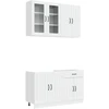Virtuvės vienetas LUCCA 4 pcs Itin blizgi balta