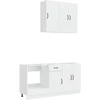 Virtuvės vienetas LUCCA 5 pcs Itin blizgi balta