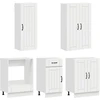 Virtuvės vienetas LUCCA 5 pcs Itin blizgi balta