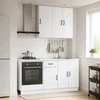 Virtuvės vienetas LUCCA 5 pcs Itin blizgi balta