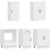 Virtuvės vienetas LUCCA 5 pcs Itin blizgi balta