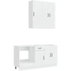 Virtuvės vienetas LUCCA 5 pcs Itin blizgi balta
