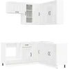 Virtuvės vienetas LUCCA 8 pcs Itin blizgi balta