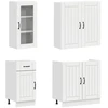 Virtuvės vienetas LUCCA 8 pcs Itin blizgi balta