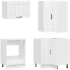 Virtuvės vienetas LUCCA 8 pcs Itin blizgi balta