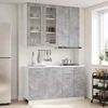 Virtuvės vienetas LYON 4 pcs Betono pilka Apdirbta mediena