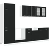 Virtuvės vienetas Lyon 8 pcs Juodojo ąžuolo Apdirbta mediena