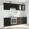 Virtuvės vienetas Lyon 8 pcs Juodojo ąžuolo Apdirbta mediena