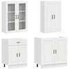 Virtuvės vienetas PORTO 4 pcs Itin blizgi balta