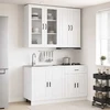 Virtuvės vienetas PORTO 4 pcs Itin blizgi balta