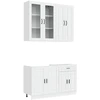 Virtuvės vienetas PORTO 4 pcs Itin blizgi balta