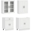 Virtuvės vienetas PORTO 4 pcs Itin blizgi balta