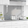 Virtuvės atbraila Šviesiai pilka 100 x 60 cm grūdintas stiklas