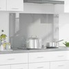 Virtuvės atbraila Šviesiai pilka 100 x 60 cm grūdintas stiklas