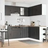 Virtuvinių spintelių komplektas, 11 dalių, Porto, juoda