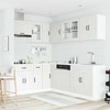 Virtuvinių spintelių komplektas, 11 dalių, Kalmar, balta
