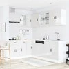 Virtuvinių spintelių komplektas, 11 dalių, Porto, balta