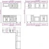 Virtuvinių spintelių komplektas, 11 dalių, Porto, artisano