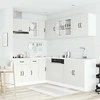 Virtuvinių spintelių komplektas, 11 dalių, Lucca, balta