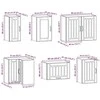 Virtuvinių spintelių komplektas, 11 dalių, Lucca, betono pilka