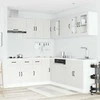 Virtuvinių spintelių komplektas, 11 dalių, Lucca, balta