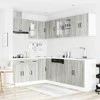 Virtuvinių spintelių komplektas, 11 dalių, Kalmar, pilka
