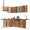 Virtuvinių spintelių komplektas, 11 dalių, Porto, medienos