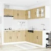 Virtuvinių spintelių komplektas, 11 dalių, Lucca, ąžuolo