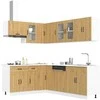 Virtuvinių spintelių komplektas, 11 dalių, Kalmar, artisano