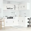 Virtuvinių spintelių komplektas, 11 dalių, Lucca, balta