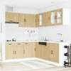 Virtuvinių spintelių komplektas, 11 dalių, Lucca, ąžuolo