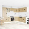 Virtuvinių spintelių komplektas, 14 dalių, Porto, ąžuolo