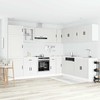 Virtuvinių spintelių komplektas, 14 dalių, Porto, balta