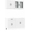 Virtuvinių spintelių komplektas, 4 dalių, Lucca, balta