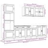 Virtuvinių spintelių komplektas, 7 dalių, Porto, ąžuolo