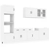 Virtuvinių spintelių komplektas, 7 dalių, Kalmar, balta