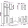 Virtuvinių spintelių komplektas, 7 dalių, Lucca, artisano