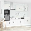 Virtuvinių spintelių komplektas, 7 dalių, Kalmar, balta