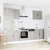 Virtuvinių spintelių komplektas, 7 dalių, Lucca, pilka