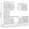 Virtuvinių spintelių komplektas, 7 dalių, Lucca, balta