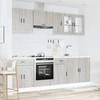 Virtuvinių spintelių komplektas, 8 dalių, Kalmar, pilka