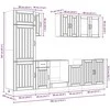 Virtuvinių spintelių komplektas, 8 dalių, Lucca, balta