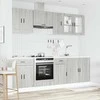 Virtuvinių spintelių komplektas, 8 dalių, Kalmar, pilka