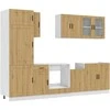 Virtuvinių spintelių komplektas, 8 dalių, Kalmar, artisano