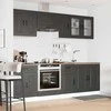 Virtuvinių spintelių komplektas, 8 dalių, Kalmar, juoda