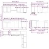 Virtuvinių spintelių komplektas, Lyon, 11 dalių, medienos