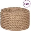 Virvė, 100% džiutas, 20mm, 50m