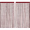 Virvelinės užuolaidos, 2vnt., 100x250cm, vyšninės spalvos