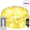 Virvės Šviesa su 2400 LED Šilta balta 100 m PVC