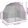 Vištienos bėgimas, 2,5x2x2,25m, galvanizuotas plienas